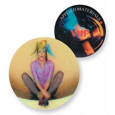 2 Phase Opti Lenticular Badge (2 1/4" Diameter)