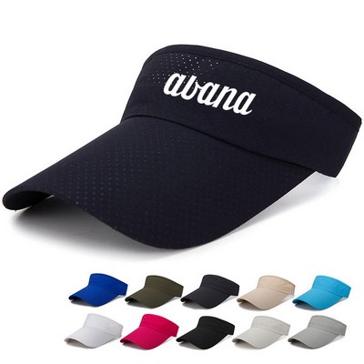 Adjustable Transparent Summer Visor Suitable for Ponytails