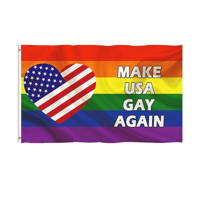 Rainbow Progress Pride Flag 3x5'