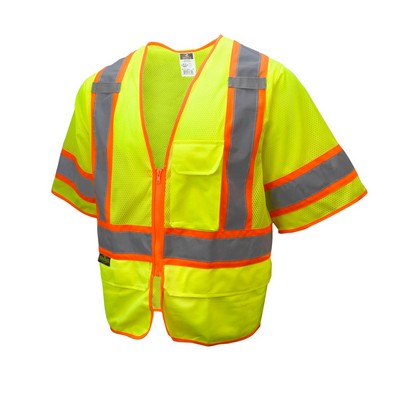 Radians® Economy Type R Class 2 Hi-Vis Orange Mesh Safety Vest