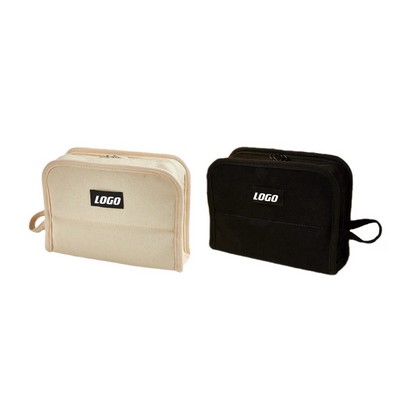 Large Capacity Canvas Pencil Case