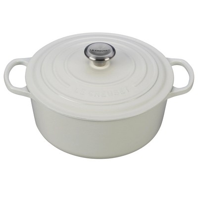 Le Creuset 5.5Qt Signature Cast Iron Round Dutch Oven White