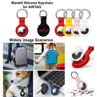 iBank ® AirTag-Compatible Silicone Keychain