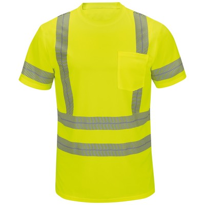 Red Kap® Short Sleeve Hi-Visibility T-Shirt, Type R Class 3