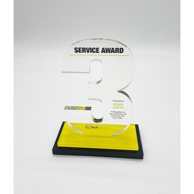 Acrylic Anniversary Numbers