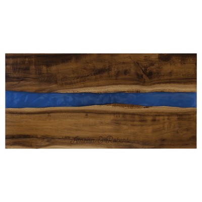Acacia with Pearl Resin Serving Board