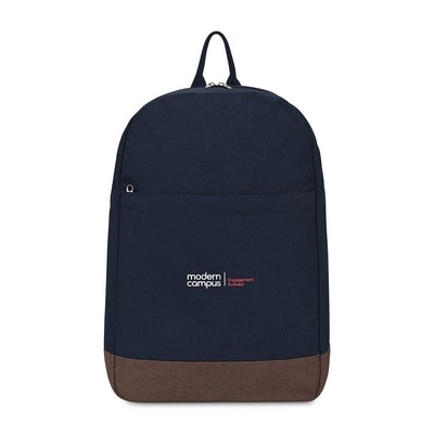 Ivy Recycled Cotton Laptop Backpack - AWARE™ - Navy