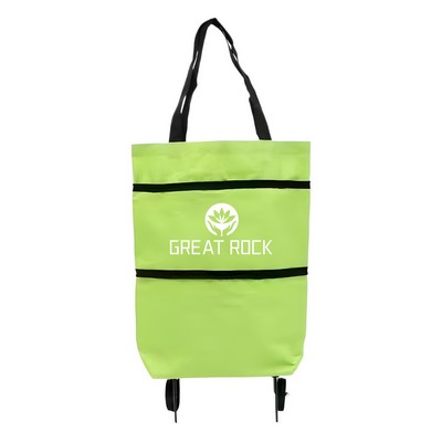 2" 1 Lightweight Collapsible Shopping Cart Travel Bag for Women or Men