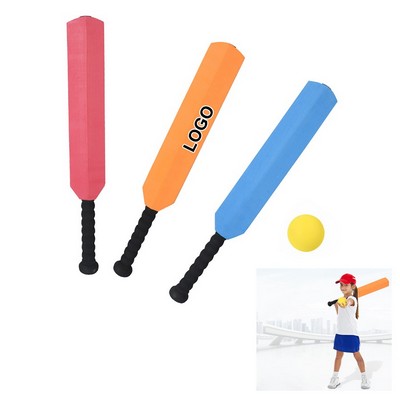 Kids Custom Cricket Set w/EVA Foam Cricket Bat & Yellow Ball