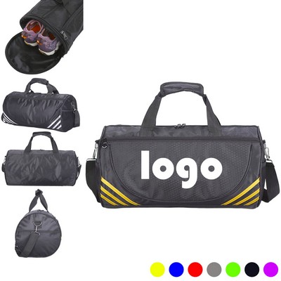 Gym Sports Duffle Bag With Shoe Compartment