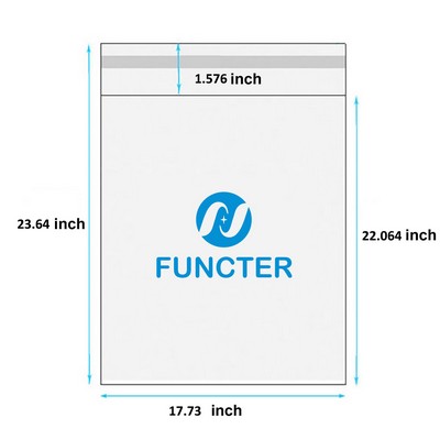 17.73 x 23.64" OPP Self Sealing Cellophane Bags
