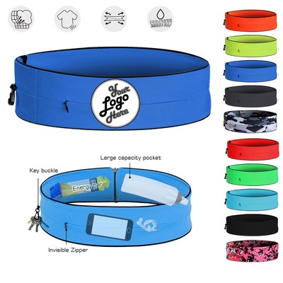 Adjustable Zipper Running Belt Waist Pack For Fitness