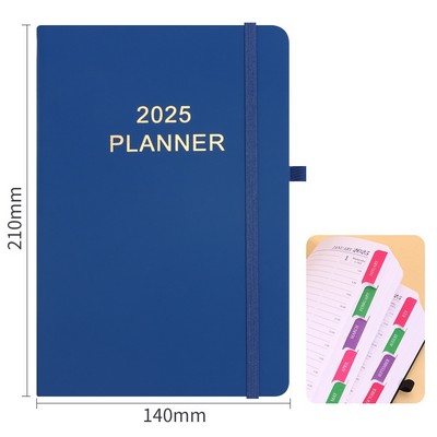 2025 English Daily Planner Notebook