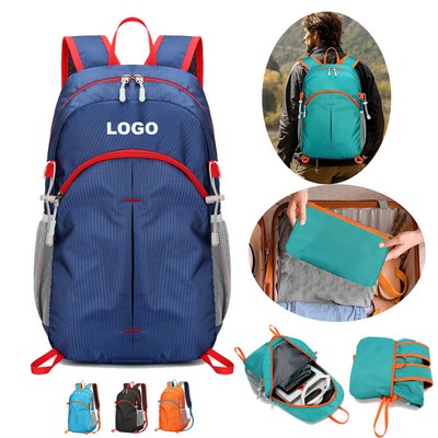 Custom Lightweight Foldable Daypack Water-resistant Travel Packable Backpack for Camping