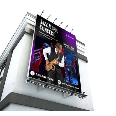 16oz. Heavy Duty Vinyl Banner with Wind Flaps Only (1' x 1ft/SQFT)