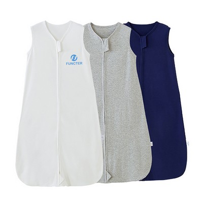 100% Cotton Sleeveless Baby Sleep Sack for Summer - 0-24 Months