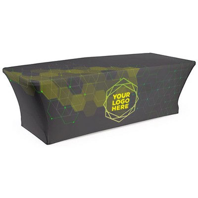 8' Polyester Stretch Table Cover - Dye Sublimation Print
