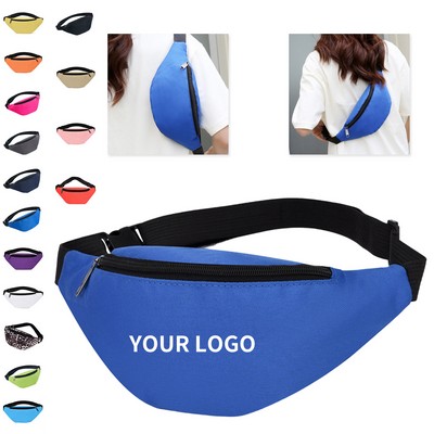 Oxford Fabric Sports Waist Pack with Hidden Pocket