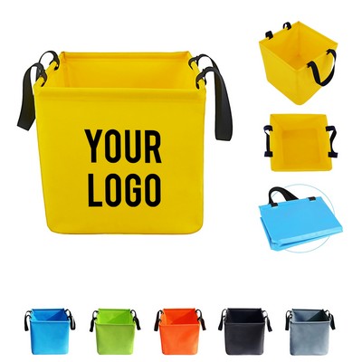 15L Foldable Waterproof PVC Fishing Bucket Bag