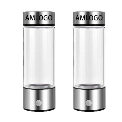 Portable Hydrogen-Infused Water Bottle with Rechargeable Power