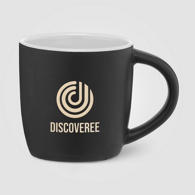 Zanzibar - 12 oz. Matte Black Ceramic Mug with ColorPop - Laser