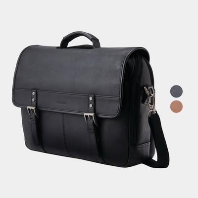 Samsonite® Classic Leather Flapover Bag
