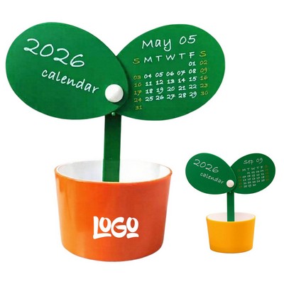 Desktop Calendar Pen Holder Ornament