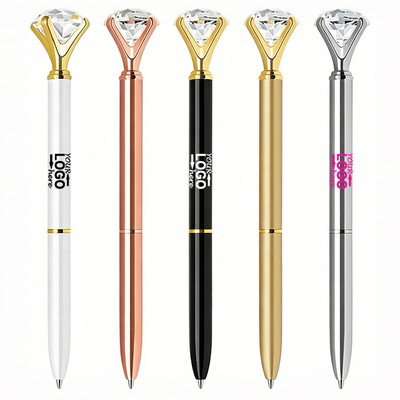 Crystal Top Twist Action Ballpoint Pen