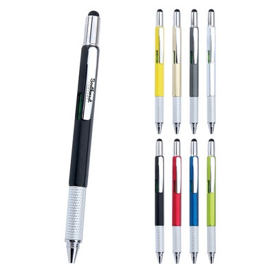 5-in-1 Metal Pen with Leveler