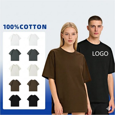 Heavyweight 350G Pure Cotton Loose Fit T-Shirt