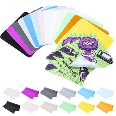 6"x 6" Full Color Microfiber Cleaning Cloth