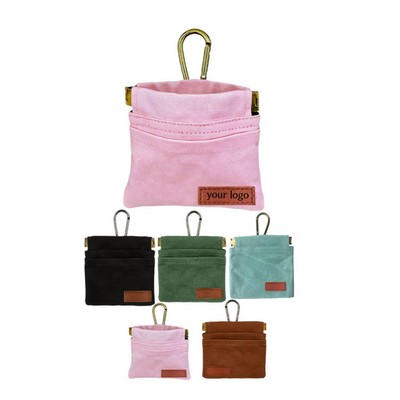 Canvas Training Treat Pouch For Pet Outdoor Use