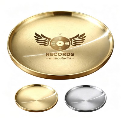 7.5" Double-Layer Stainless Steel Dinner Plate