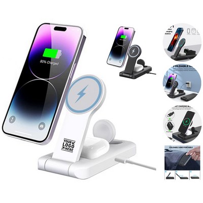 Portable Tri-Fold Wireless Charger