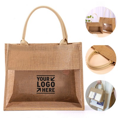 Eco-Friendly Jute Window Tote