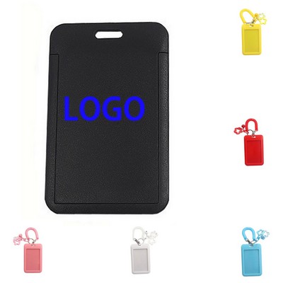 Vertical Sliding Plastic ID Badge Holder Case