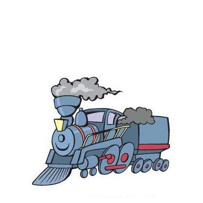 Steam Engine Promotional Magnet w/ Strip Magnet (2 Square Inch)