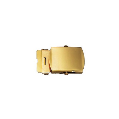 Solid Brass Plated Web Belt Buckle