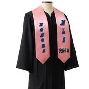 Custom 60" Graduation Sash - Pink