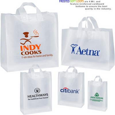Colored Frosty Soft Loop Bags (10"x 5"x 13")