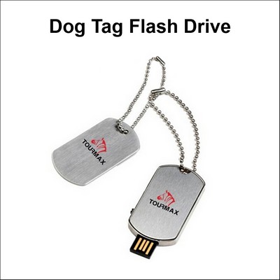 Dog Tag Flash Drive - 4 GB Memory