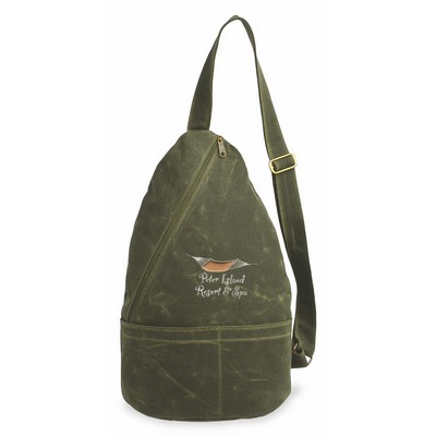 Medium Sling Bag (Waxed Canvas)