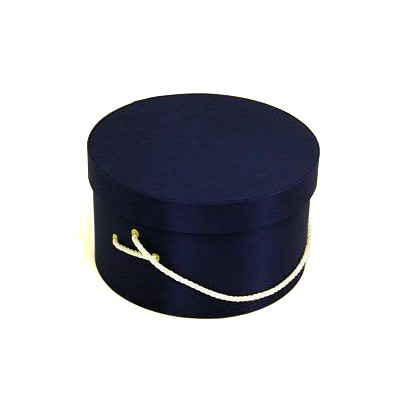 Navy Blue Hat Box (11 1/8"x5 1/2")