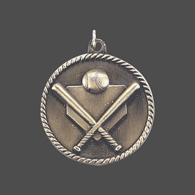 Gold Baseball/Softball Medal (2")