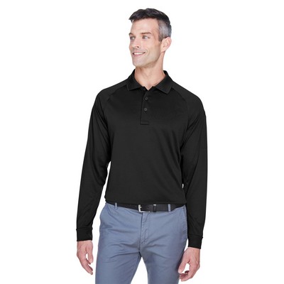 Harriton Men's Advantage Snag Protection Plus Long-Sleeve Tactical Polo Shirt