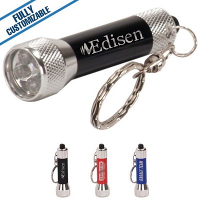 Red 5-LED Flashlight w/Keychain (2.75")