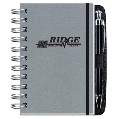 Embossed Alligator Textured Journal w/100 Sheets and Pen (4"x 6")