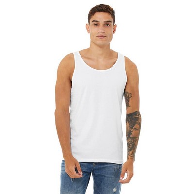 Bella Canvas Unisex Jersey Tank - White - Full Color Imprint