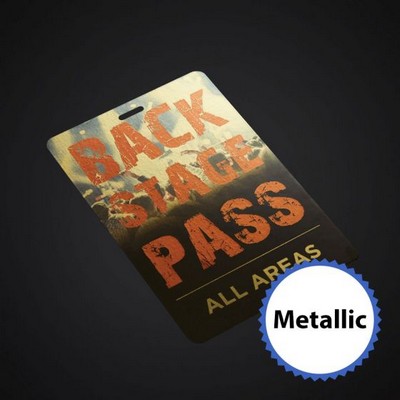 4 x 3 Prem Event Badge-Metallic