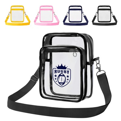Clear PVC Crossbody Shoulder Bag